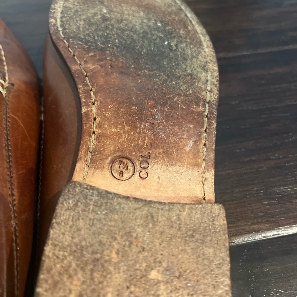 COLE HAAN Women’s Brown Leather Loafers - Picture 4 of 4